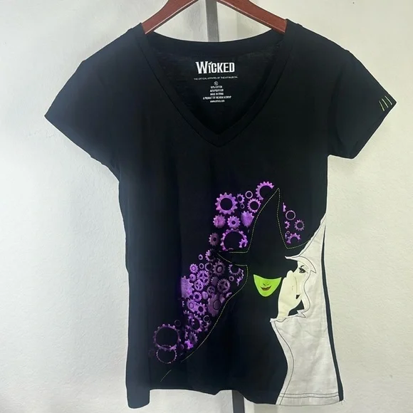 Wicked official merchandise short sleeve slim fit v neck shirt - Picture 3 of 6